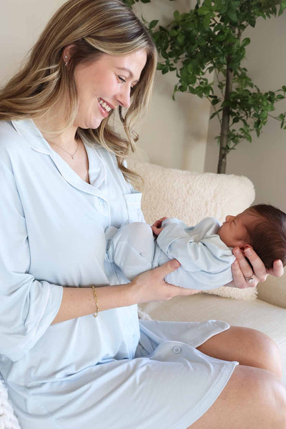 Labor & Delivery Nightgown | Baby Blue