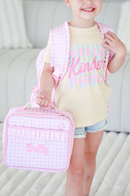 Hello New Grade Stripes Kids Graphic Tee | Natural