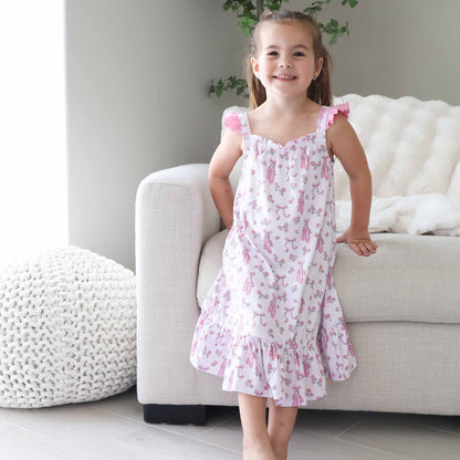 Girls' Full Length Ruffle Nightgown | Ballet Dreams