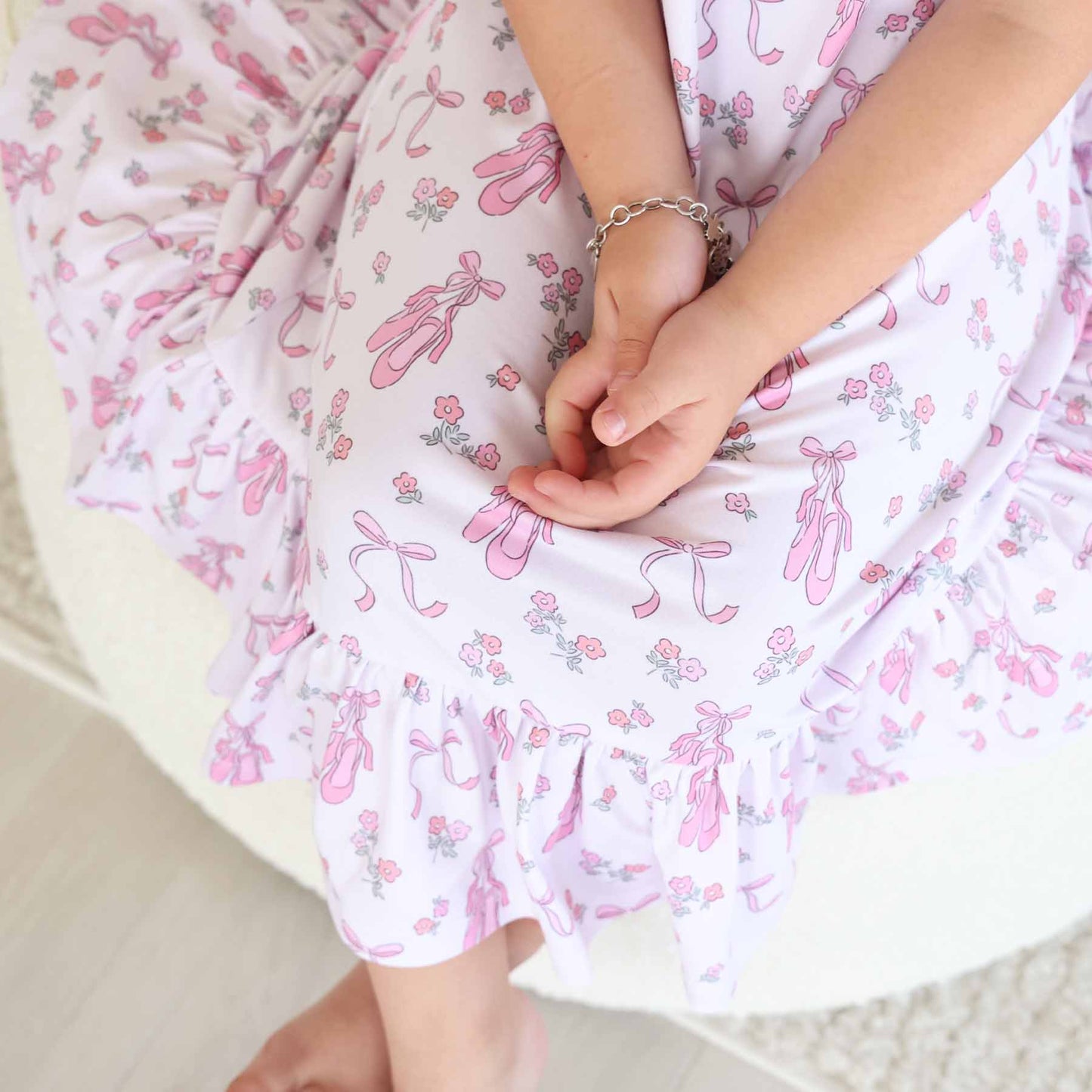 Girls' Full Length Ruffle Nightgown | Ballet Dreams