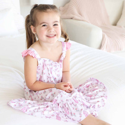 Girls' Full Length Ruffle Nightgown | Ballet Dreams