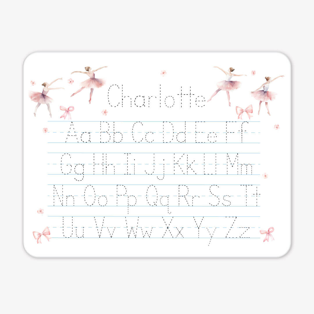 Kids Personalized Whiteboard | Ballet & Bows