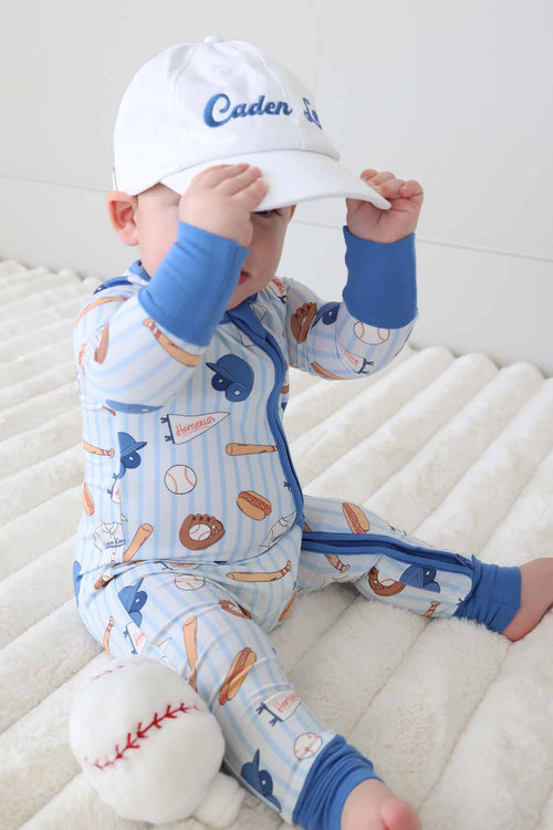 Ballpark Bros Convertible Bamboo Zip Romper