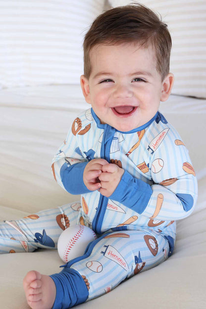 Ballpark Bros Convertible Bamboo Zip Romper