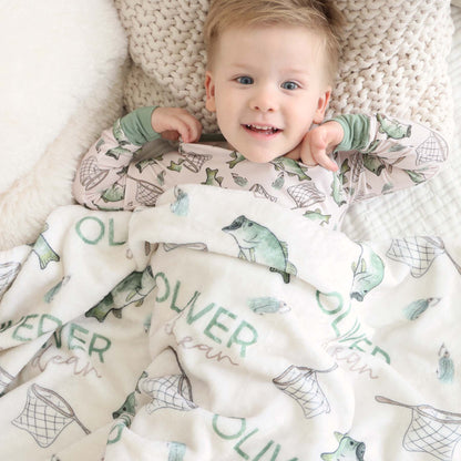 Bass Buddies Personalized Kids Blanket