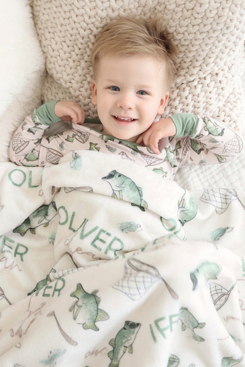 Bass Buddies Personalized Kids Blanket