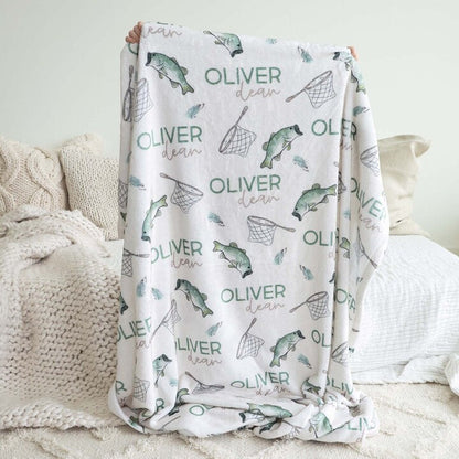 Bass Buddies Personalized Kids Blanket