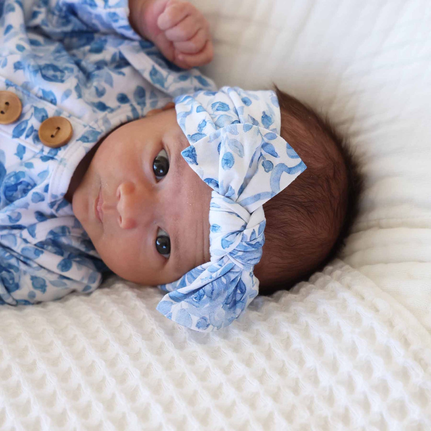 Betsy's Blooms Knit Large Bow Headwrap