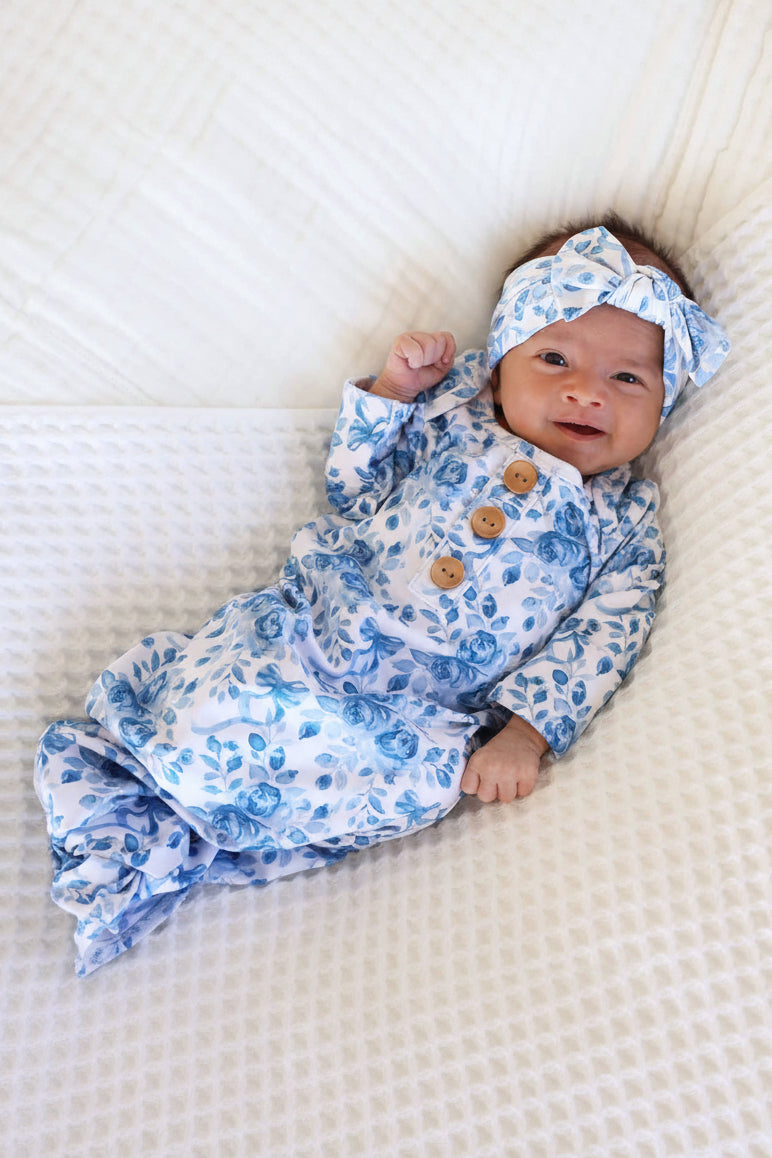 Betsy's Blooms Knit Large Bow Headwrap