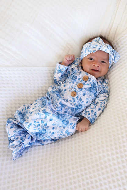 Betsy's Blooms Knit Large Bow Headwrap