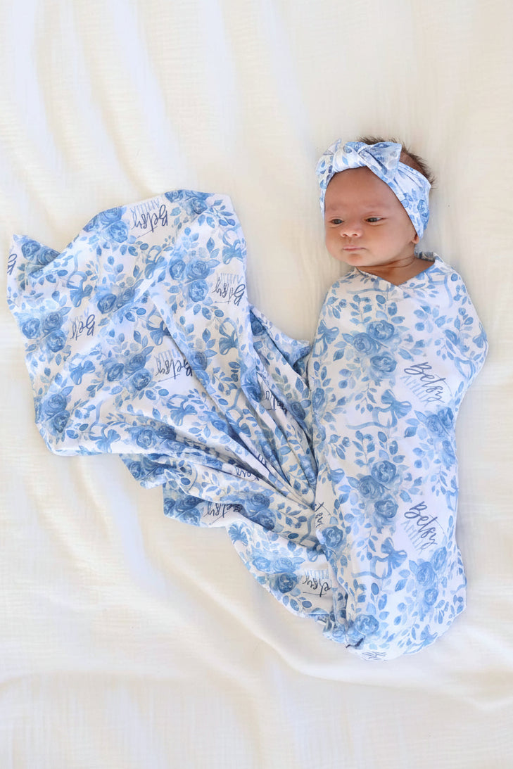 Betsy's Blooms Knit Large Bow Headwrap