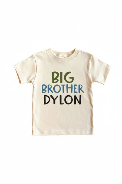 Personalized Big Brother Tee | Natural