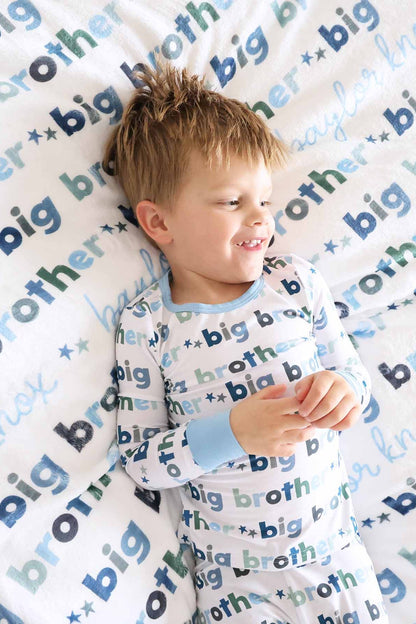 Big Brother Personalized Kids Blanket