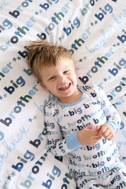 Big Brother Personalized Kids Blanket