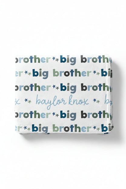 Big Brother Personalized Kids Blanket