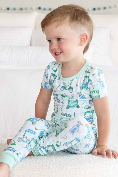 Birdie Babes Two Piece Pajama Set | Green