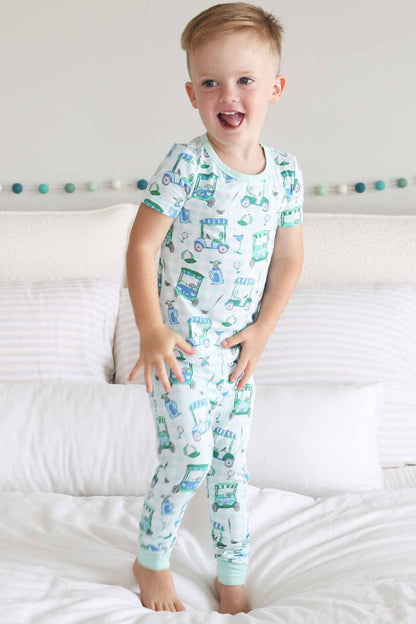 Birdie Babes Two Piece Pajama Set | Green