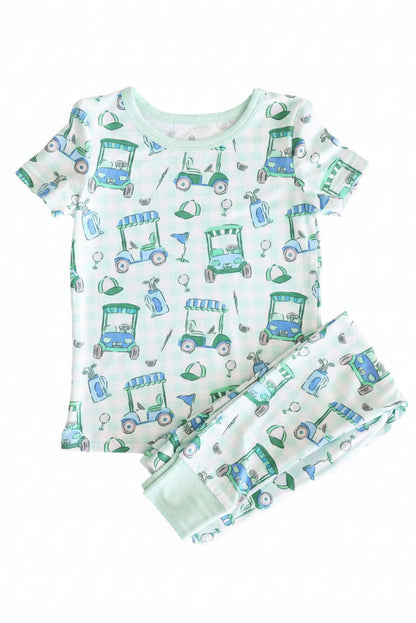 Birdie Babes Two Piece Pajama Set | Green