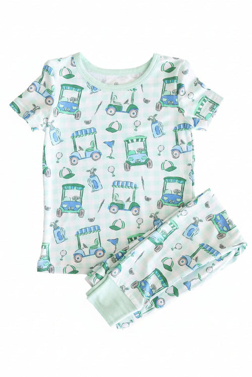 Birdie Babes Two Piece Pajama Set | Green