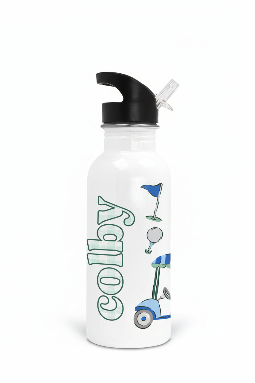 Birdie Babes Personalized Kids Water Bottle | Green