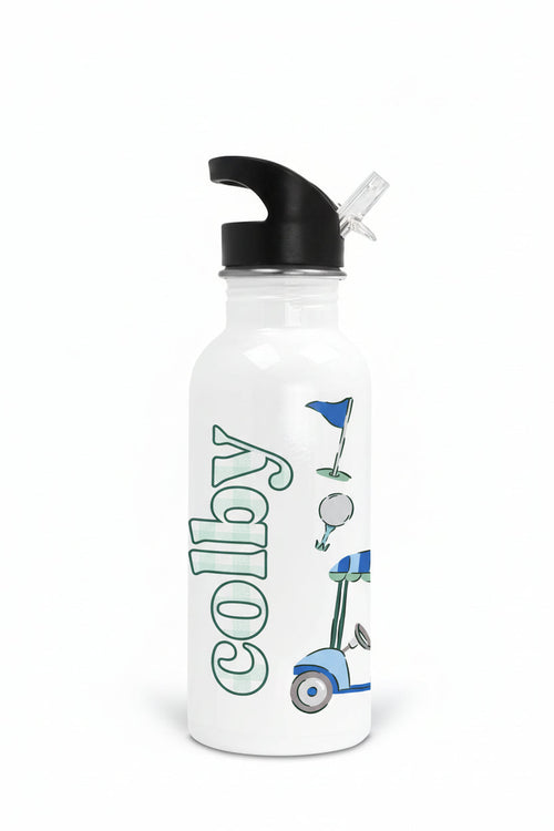 Birdie Babes Personalized Kids Water Bottle | Green