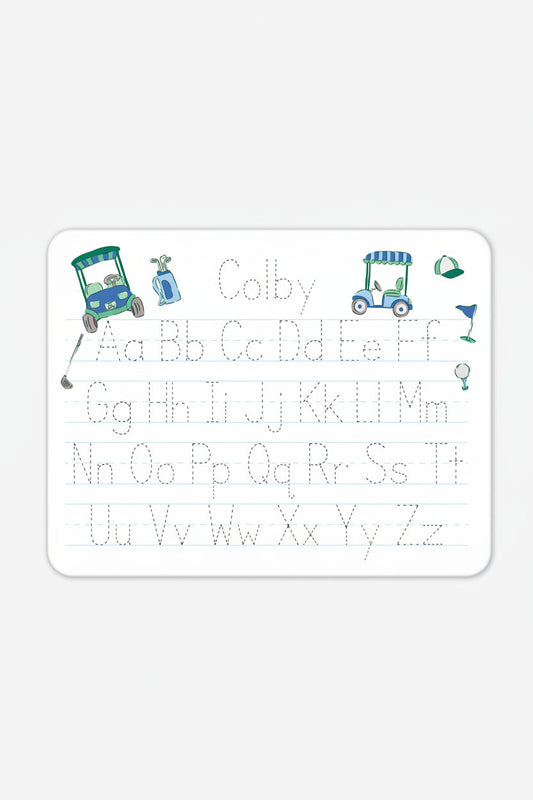 Kids Personalized Whiteboard | Birdie Babes Green