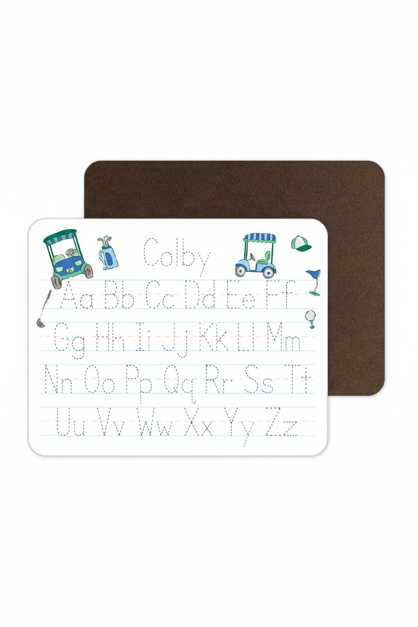 Kids Personalized Whiteboard | Birdie Babes Green