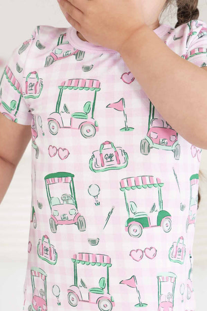 Birdie Babes Two Piece Pajama Set | Pink