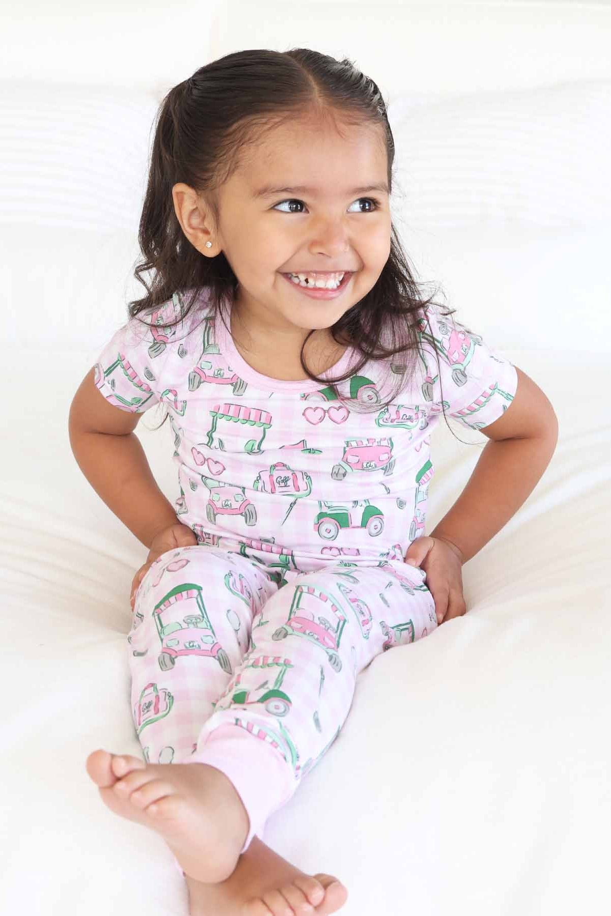 Birdie Babes Two Piece Pajama Set | Pink