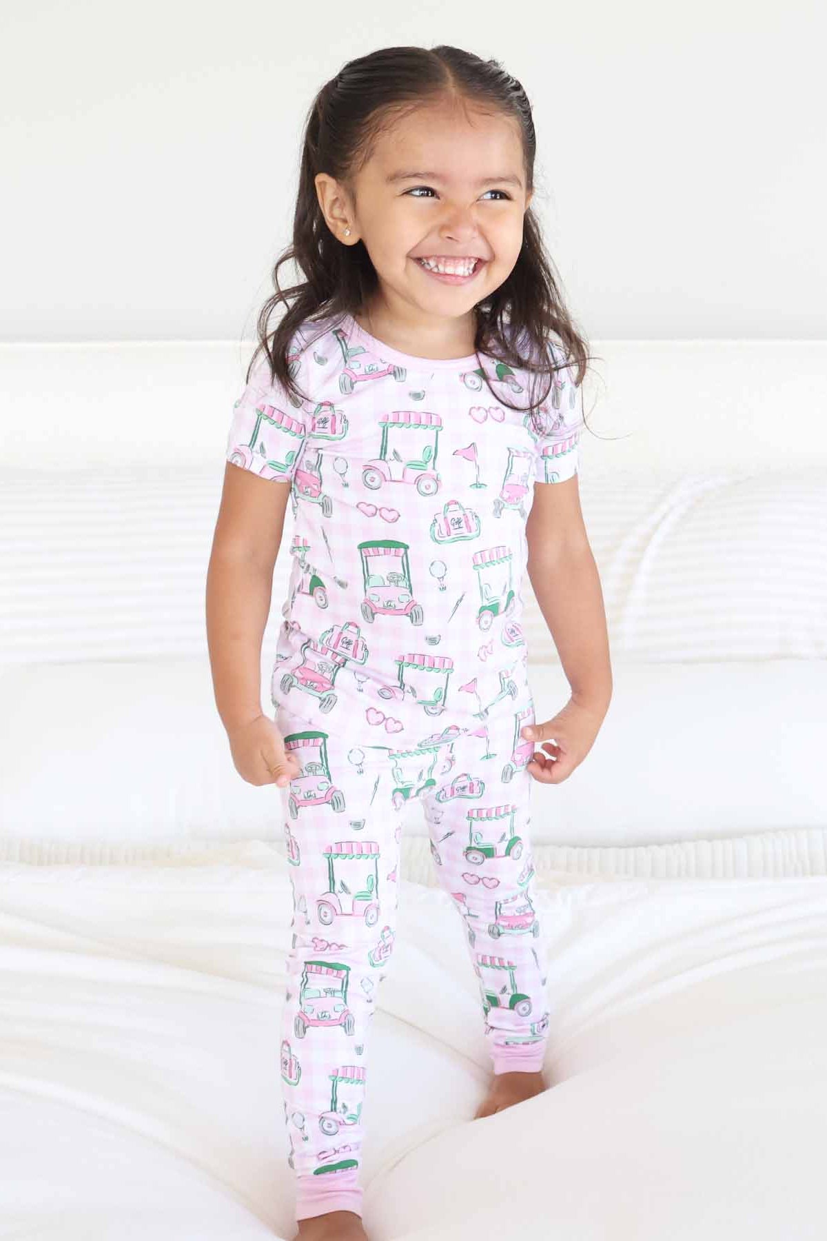 Birdie Babes Two Piece Pajama Set | Pink