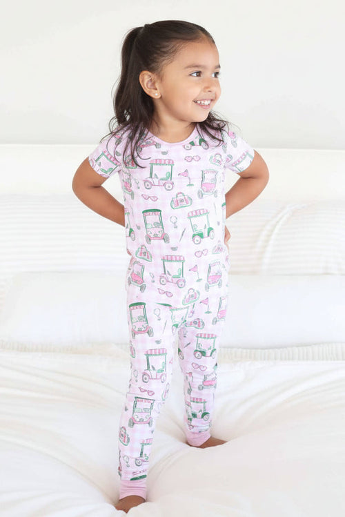 Birdie Babes Two Piece Pajama Set | Pink
