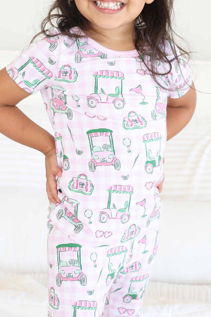 Birdie Babes Two Piece Pajama Set | Pink