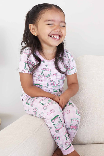 Birdie Babes Two Piece Pajama Set | Pink