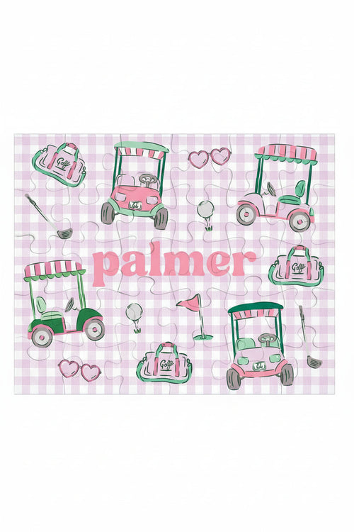 Kids Personalized 30 Piece Puzzle | Birdie Babes Pink