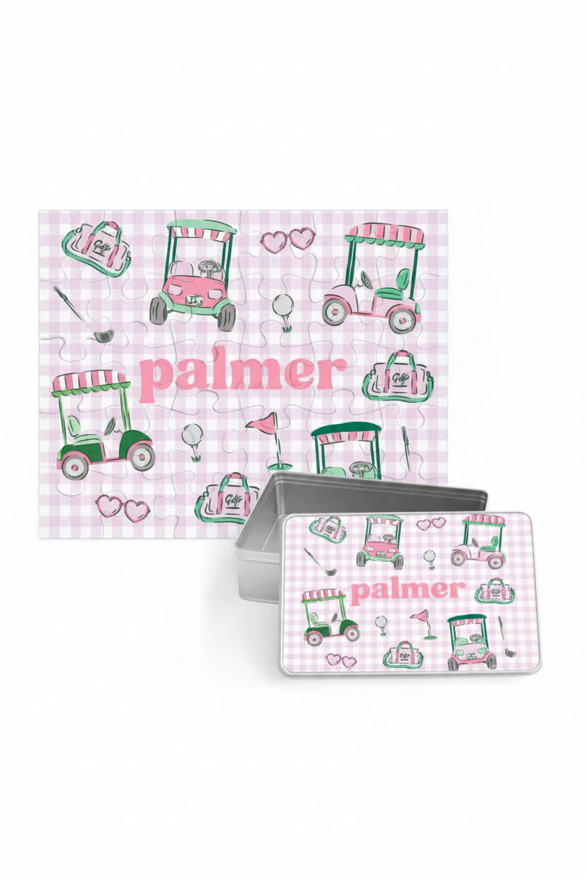 Kids Personalized 30 Piece Puzzle | Birdie Babes Pink