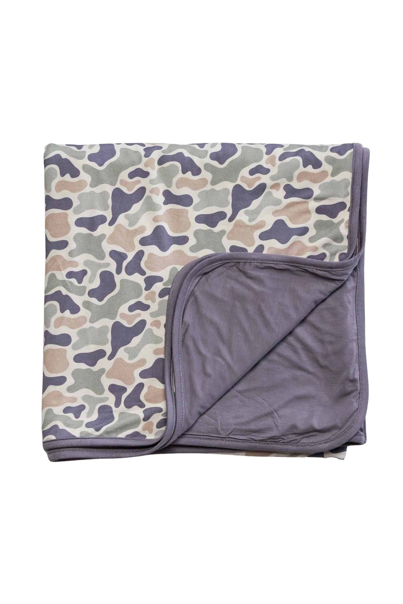 Double Sided Bamboo Blanket | Camo Cutie