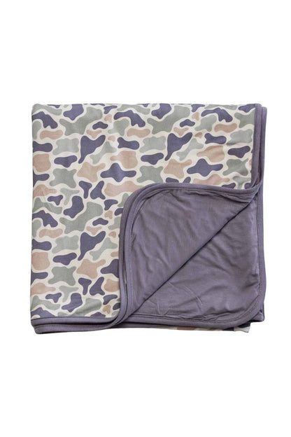 Double Sided Bamboo Blanket | Camo Cutie