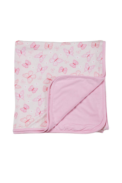 Double Sided Bamboo Blanket | Blooming Butterflies