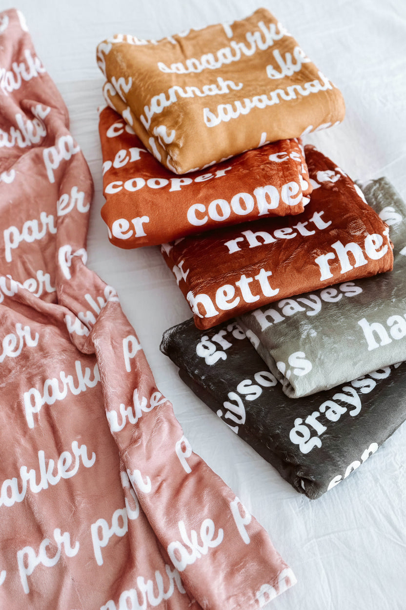 Personalized Color Blanket | Clay