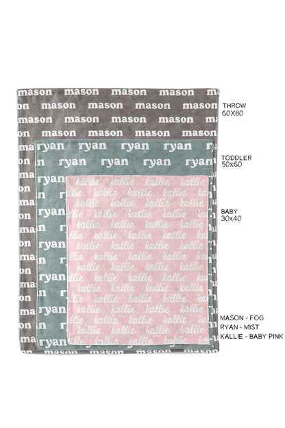 Personalized Color Blanket | Plush Pastels