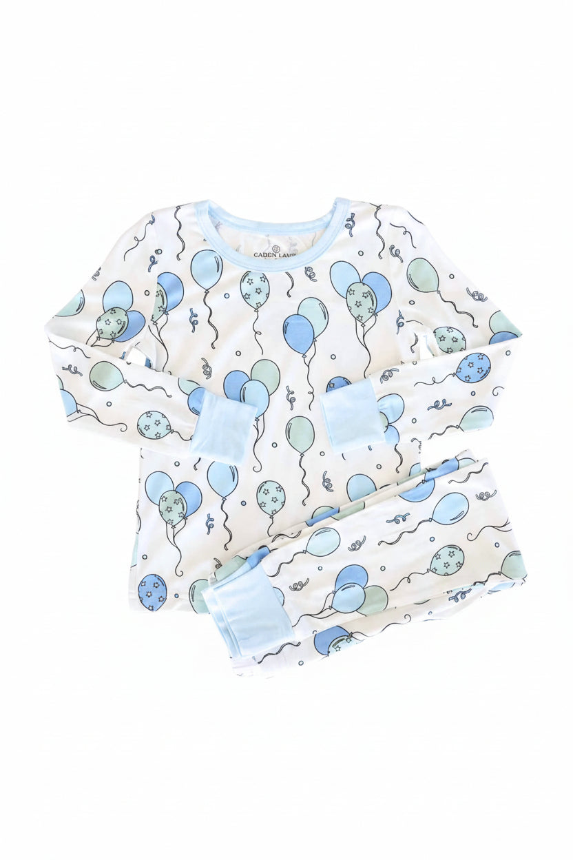 Party Time Two Piece Pajama Set | Blue