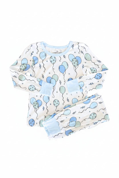 Party Time Two Piece Pajama Set | Blue