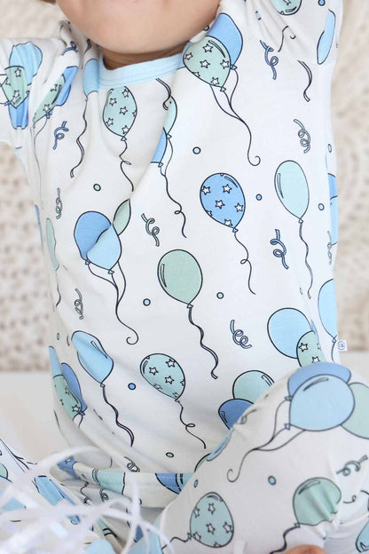 Party Time Two Piece Pajama Set | Blue