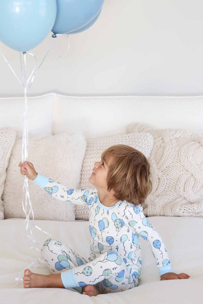 Party Time Two Piece Pajama Set | Blue