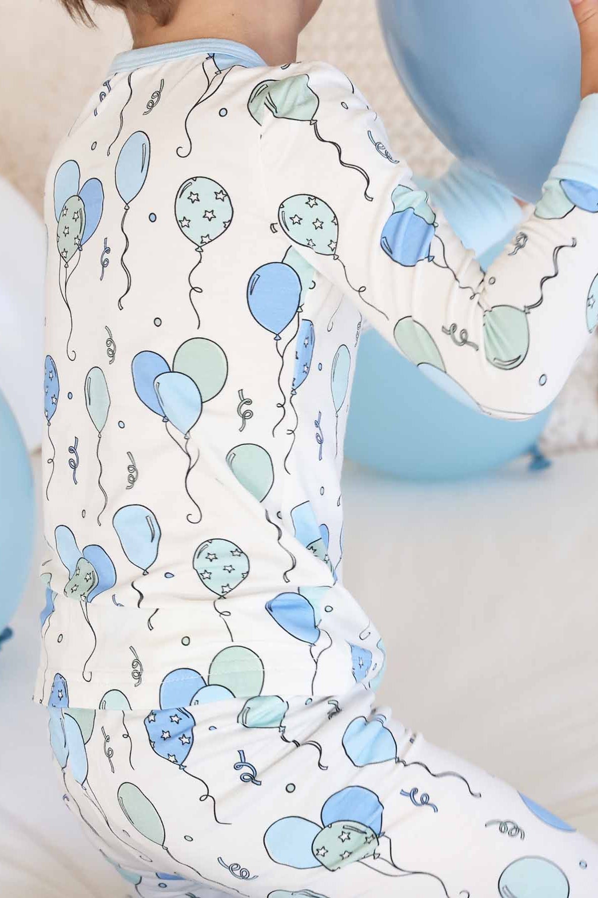 Party Time Two Piece Pajama Set | Blue