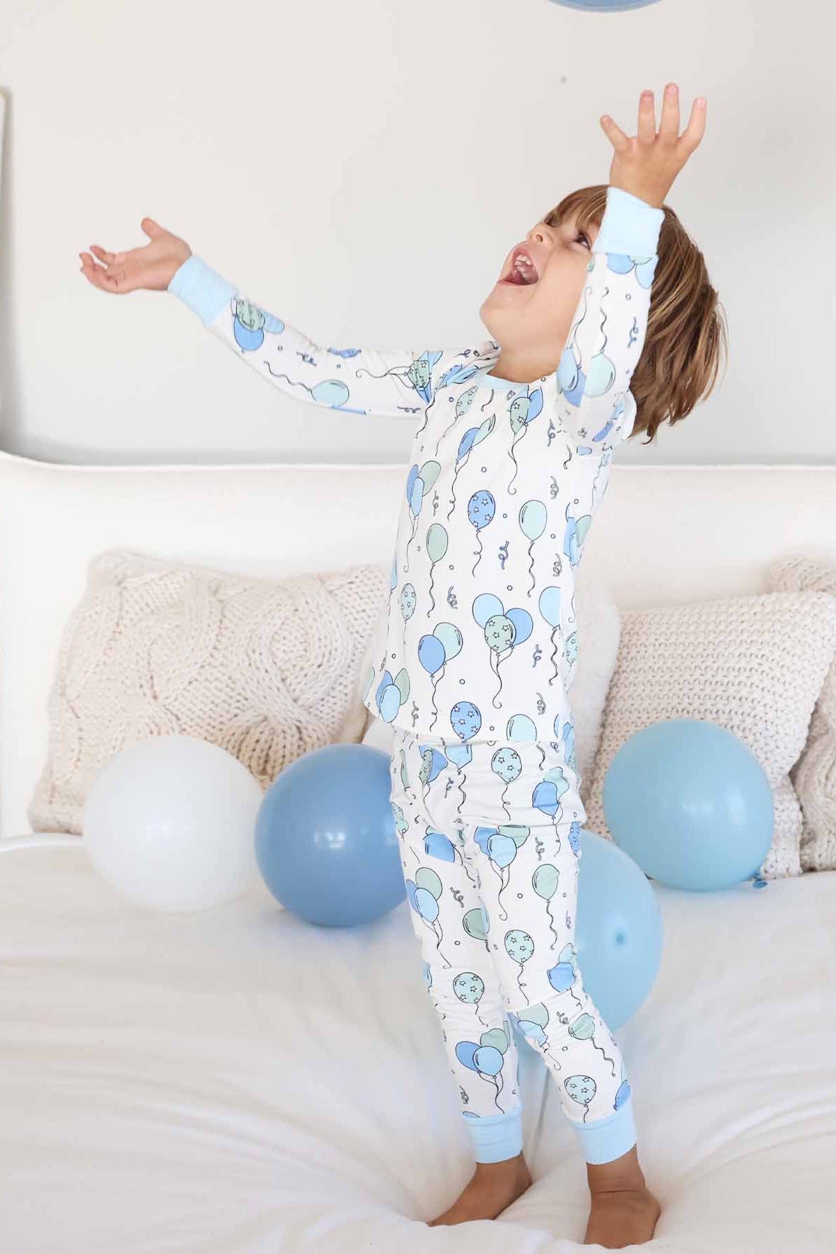 Party Time Two Piece Pajama Set | Blue