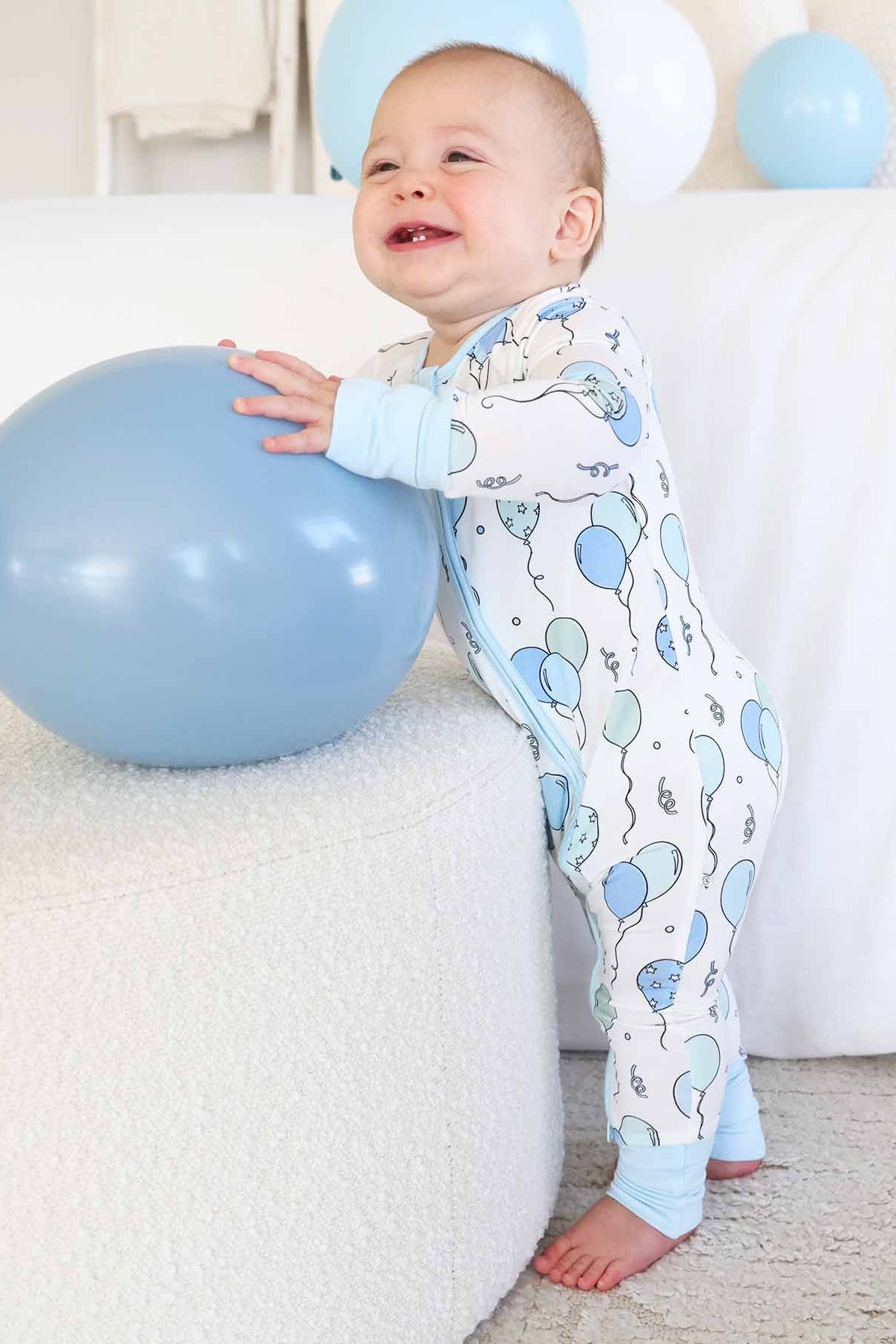 Party Time Convertible Zip Romper | Blue