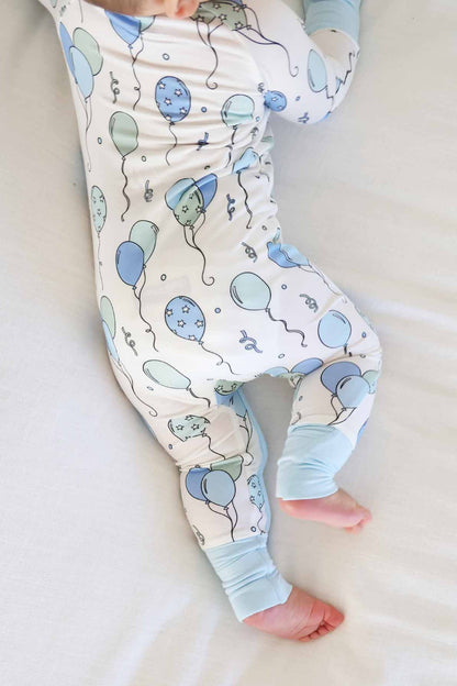 Party Time Convertible Zip Romper | Blue