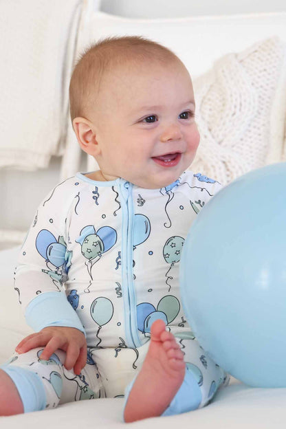 Party Time Convertible Zip Romper | Blue