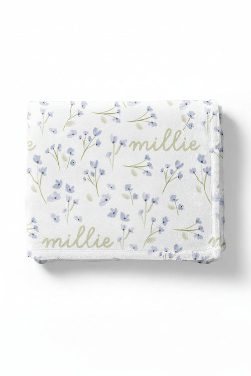 Blake's Blooms Personalized Kids Blanket